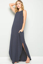STRIPE CAMI MAXI JERSEY DRESS