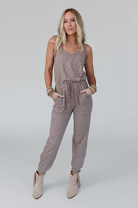 Set to Go Textured Jumpsuit And Cardigan Set