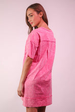 Mineral Washed Knit Oversized Mini Dress