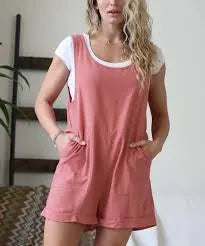 Zenana Linen Romper