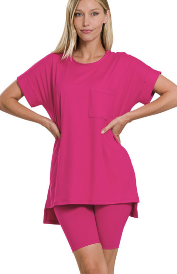 Zenana Pink Lounge Set