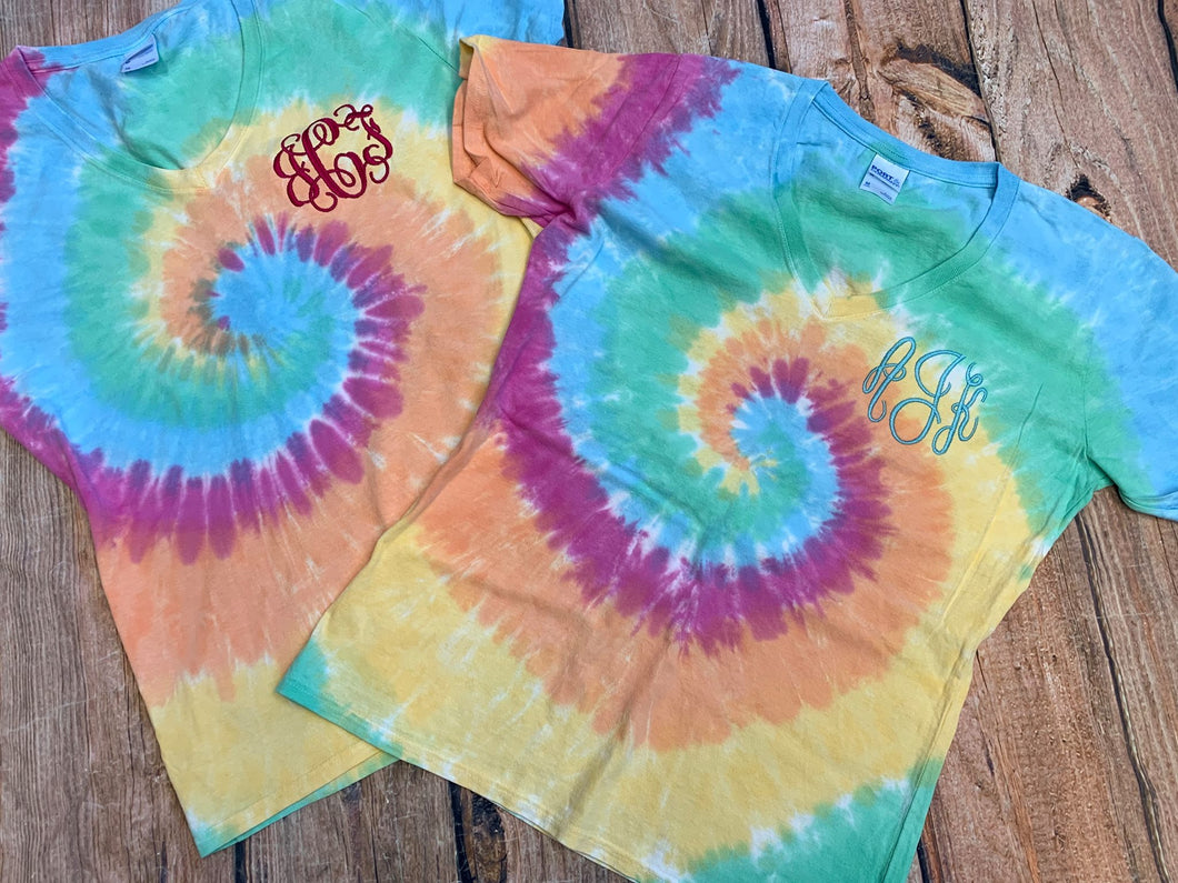 Tie Dye Vneck
