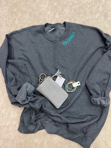 Neckline Embroidery Crewneck