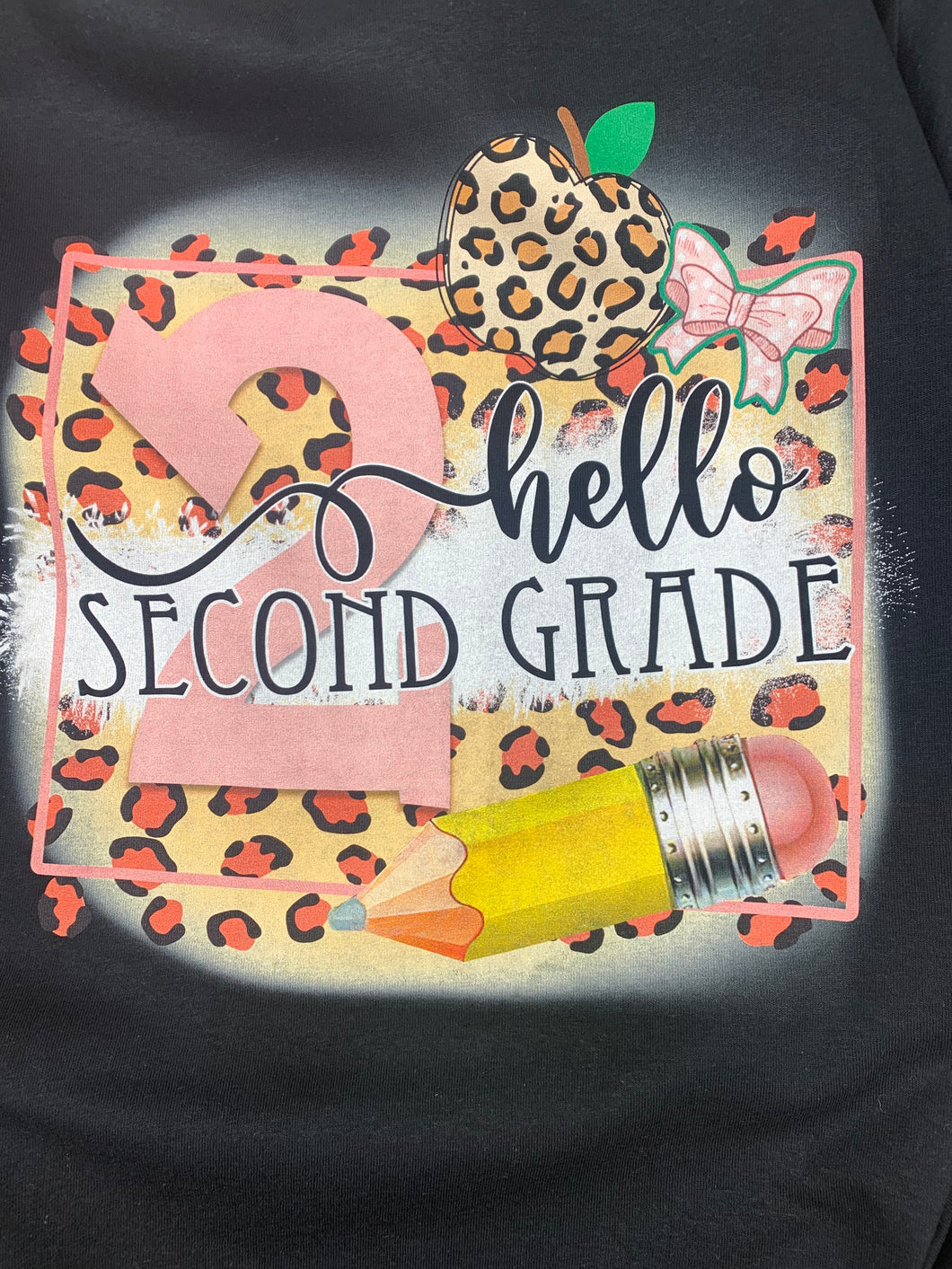 Pink Leopard Back To School Tee