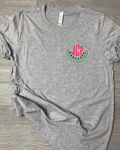 Watermelon Monogram Tee