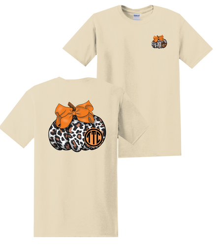 Youth Leopard Pumpkin Tee