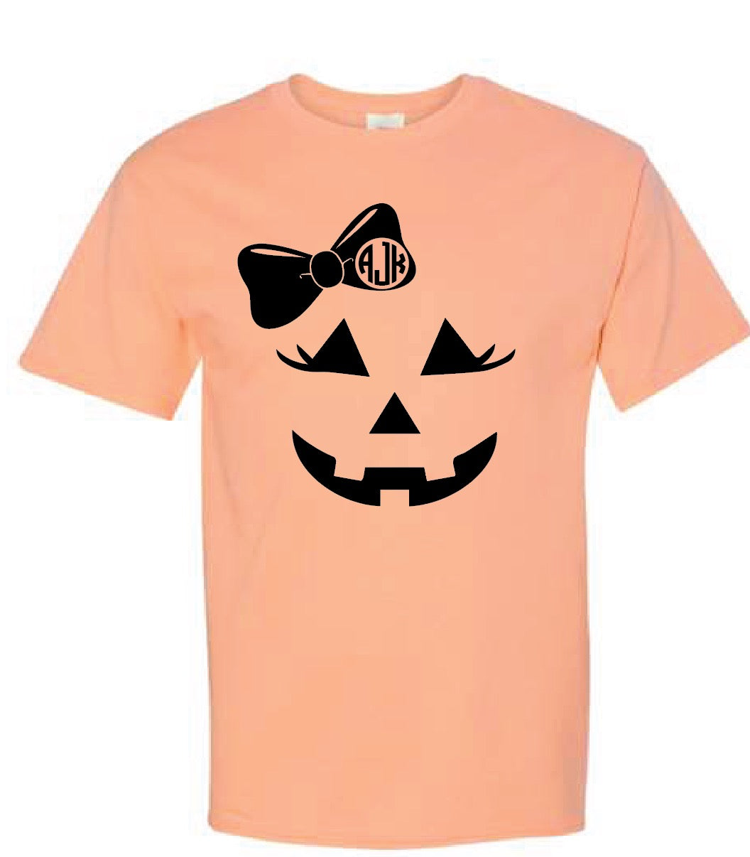 Jack-O-Lantern Monogram Tee