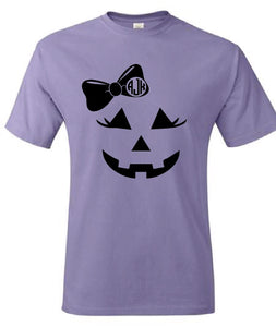 Jack-O-Lantern Monogram Tee