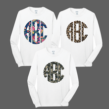 Printed Monogram Long Sleeve Tee