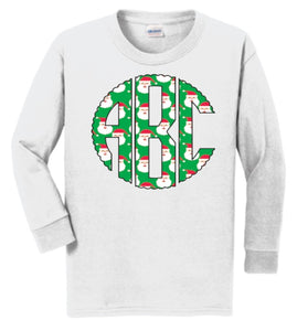 Santa Monogram Tee