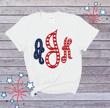 American Flag Monogram Tee