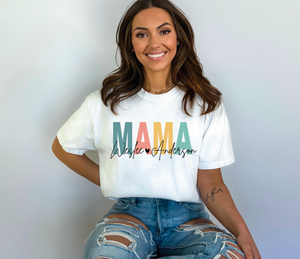 Colorful Custom Name Tee