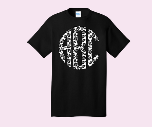 Printed Monogram Tee
